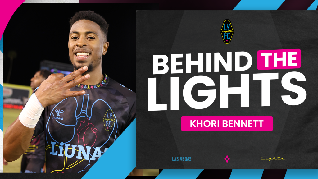 Behind Las Vegas Lights FC Forward Khori Bennett